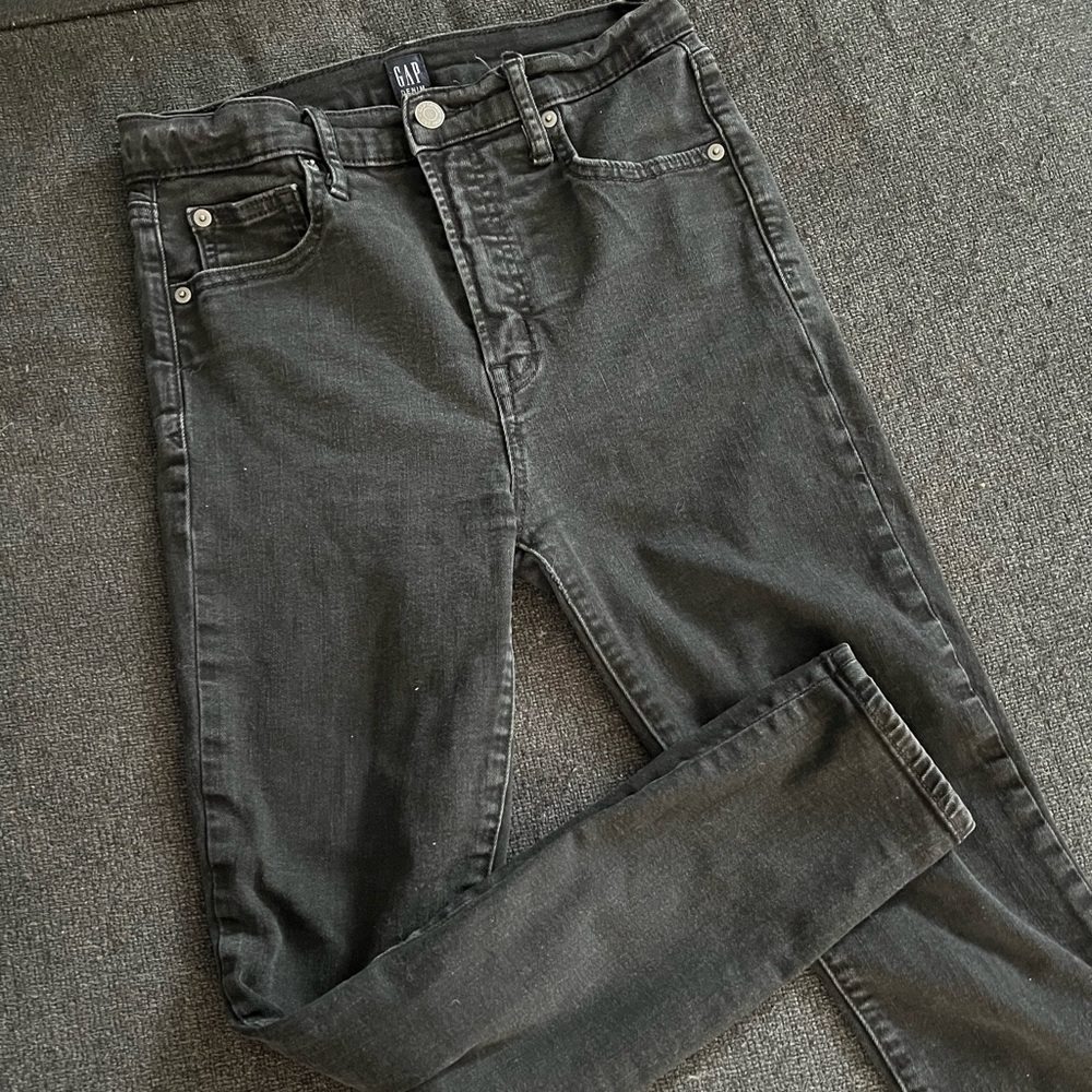 GAP high rise black jeans